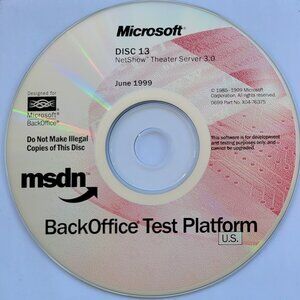 Vintage - Microsoft NetShow Theater Server 3.0 June 1999